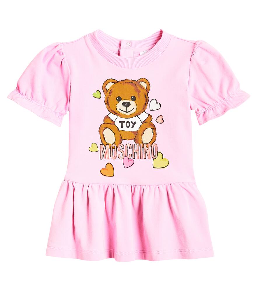 Moschino Kids Baby Teddy Bear cotton-blend dress