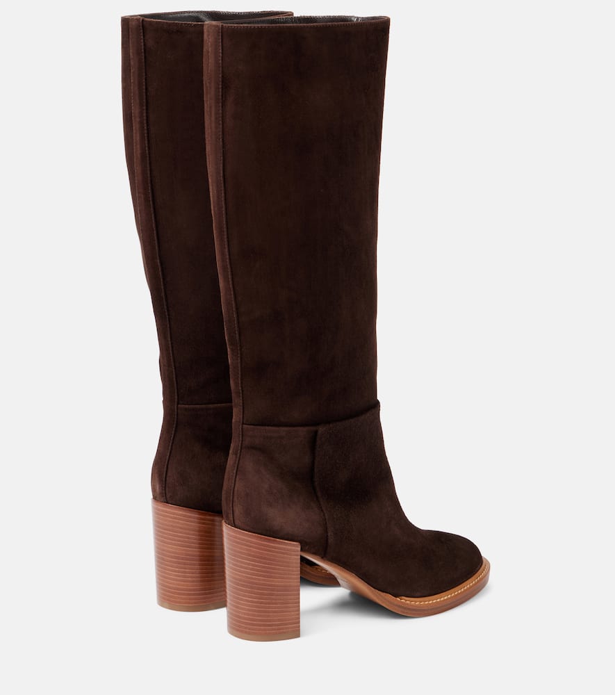 Gabriela Hearst Bocca Suede Knee-high Boots In Brown