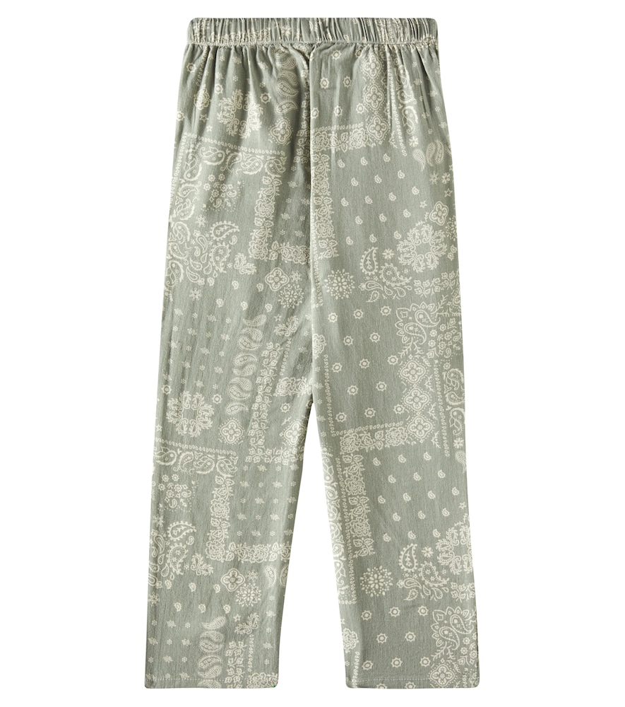  Rylee + Cru Rylee + Cru Bedruckte Hose Ethan Aus Leinen Und Baumwolle 