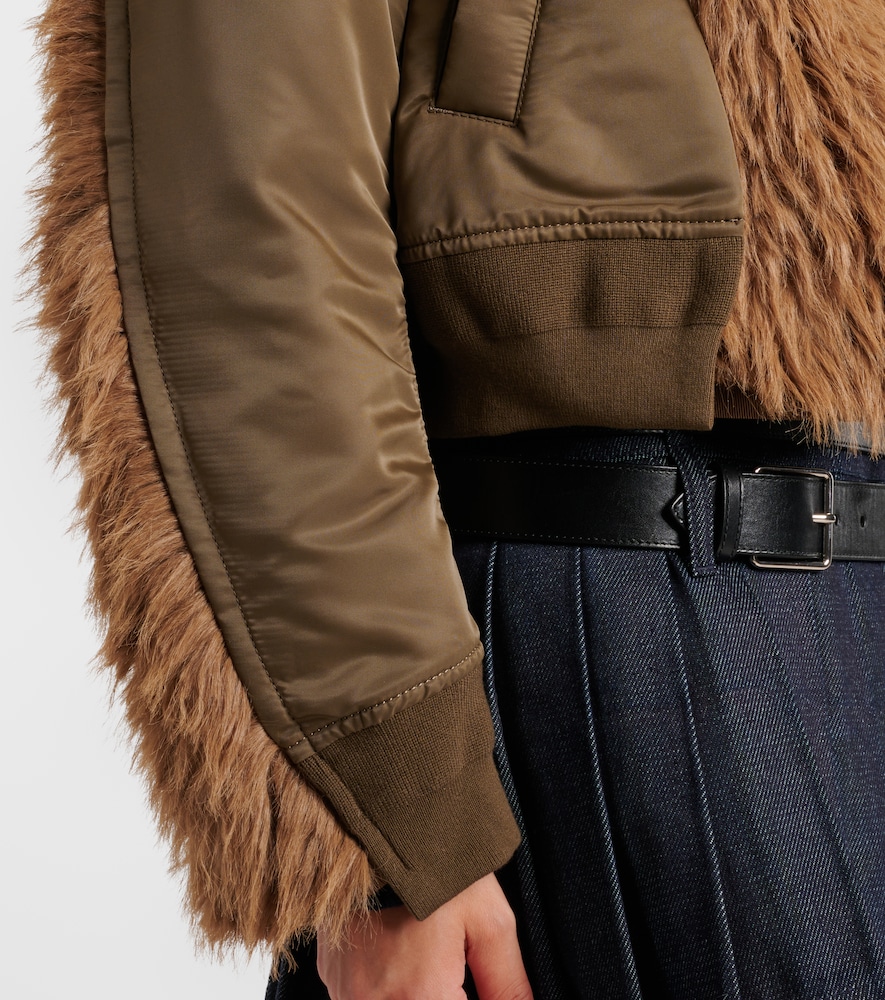  Sacai Sacai Jacke Mit Faux Fur 