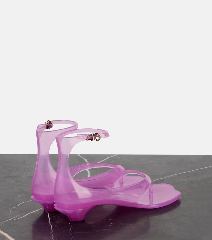 Chloé Chloe Women Fluo Pink Tpu Chloe Jelly Thong Sandals In Pink Fizz