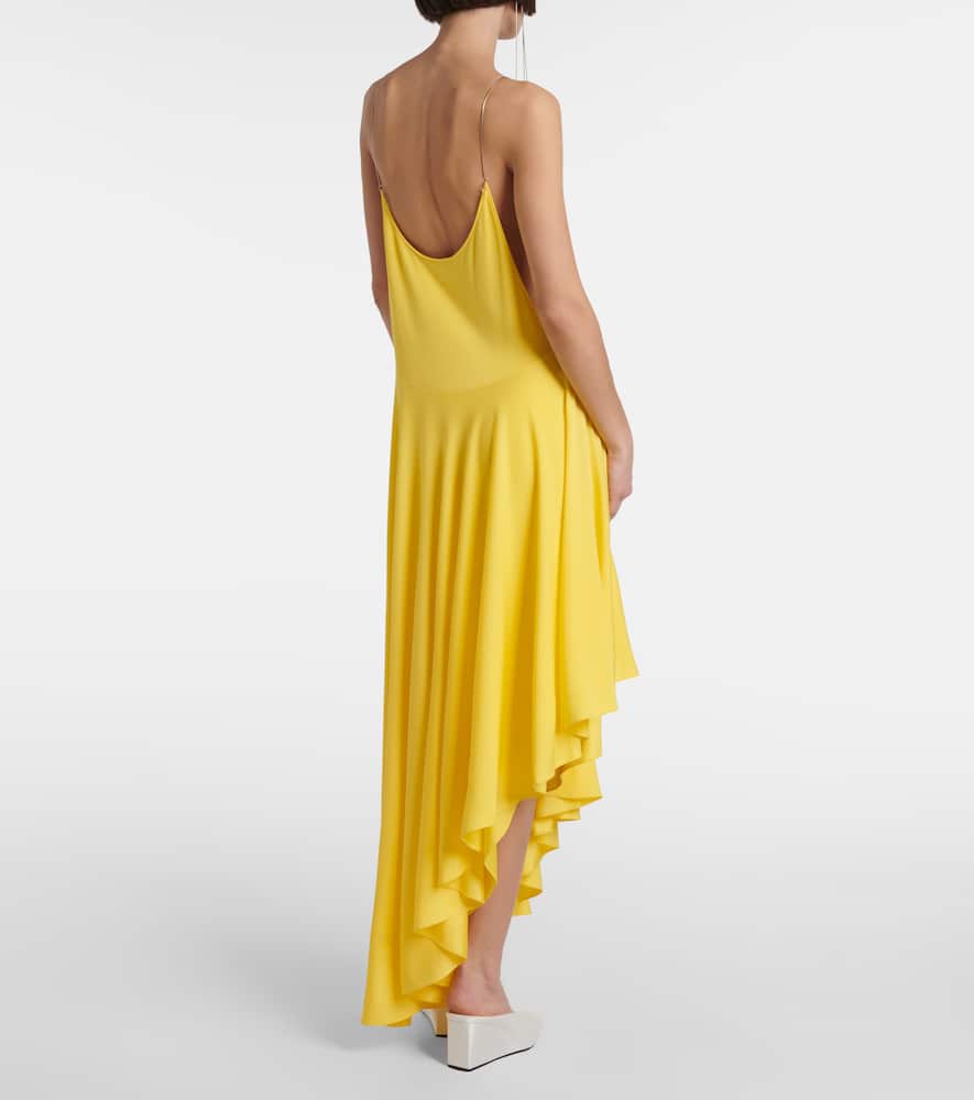 Alaïa Asymmetrical Jersey Undershirt In Yellow