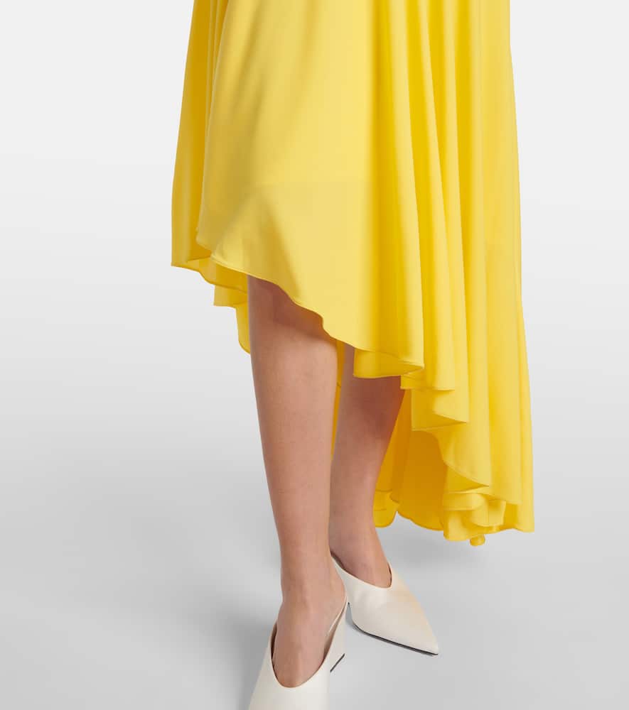 Alaïa Asymmetrical Jersey Undershirt In Yellow