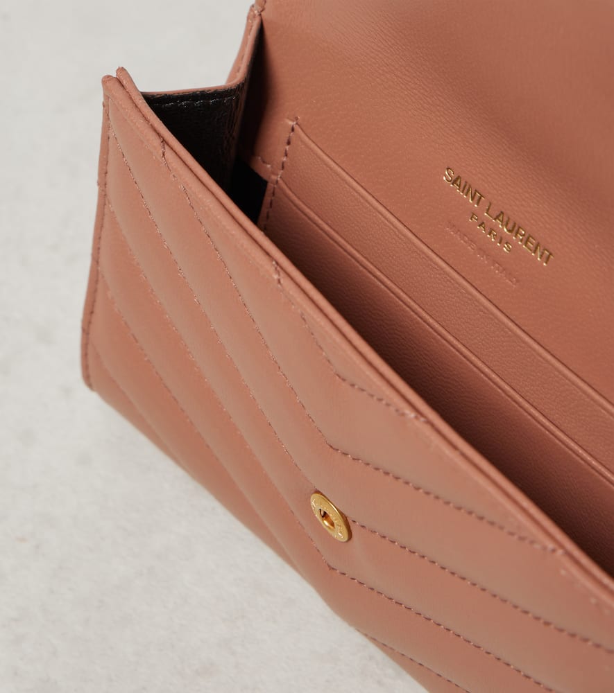 Saint Laurent Cassandre quilted leather wallet