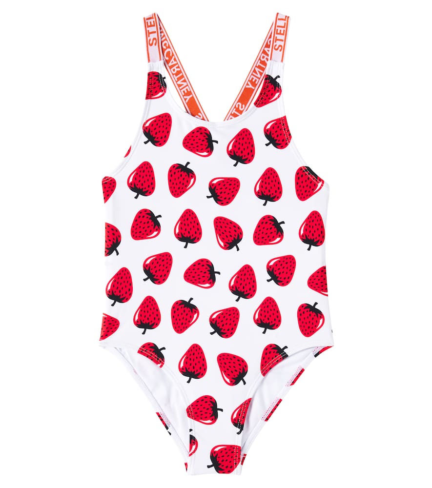 Stella Mccartney Bedruckter Badeanzug In Rot