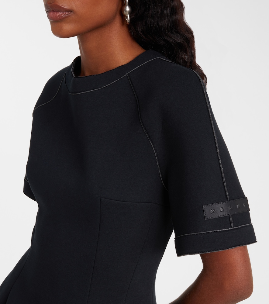  Marni Marni Cotton-blend Jersey Midi Dress 