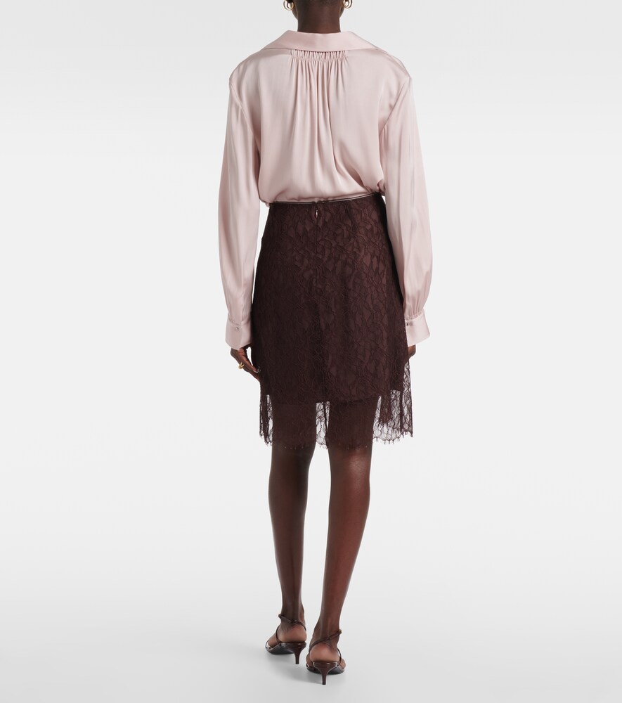  Vince Vince Lace Midi Skirt 
