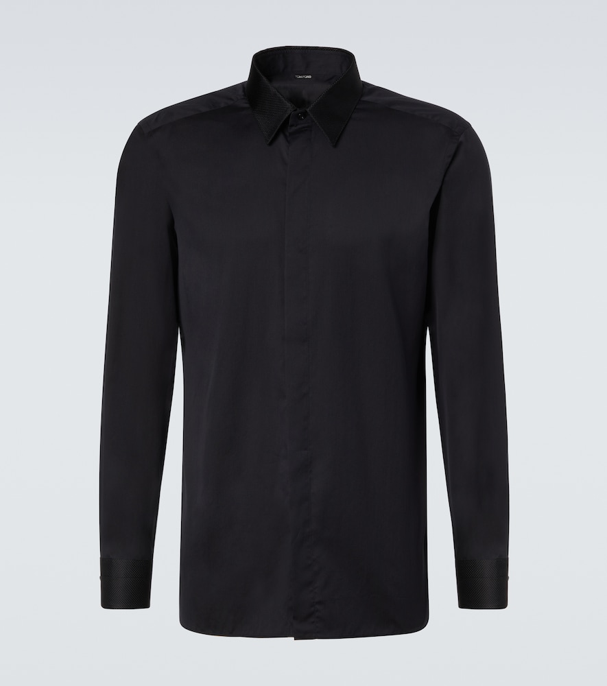 Tom Ford Men's Black Cotton And Silk Shirt UK Size 15,5 - Mytheresa