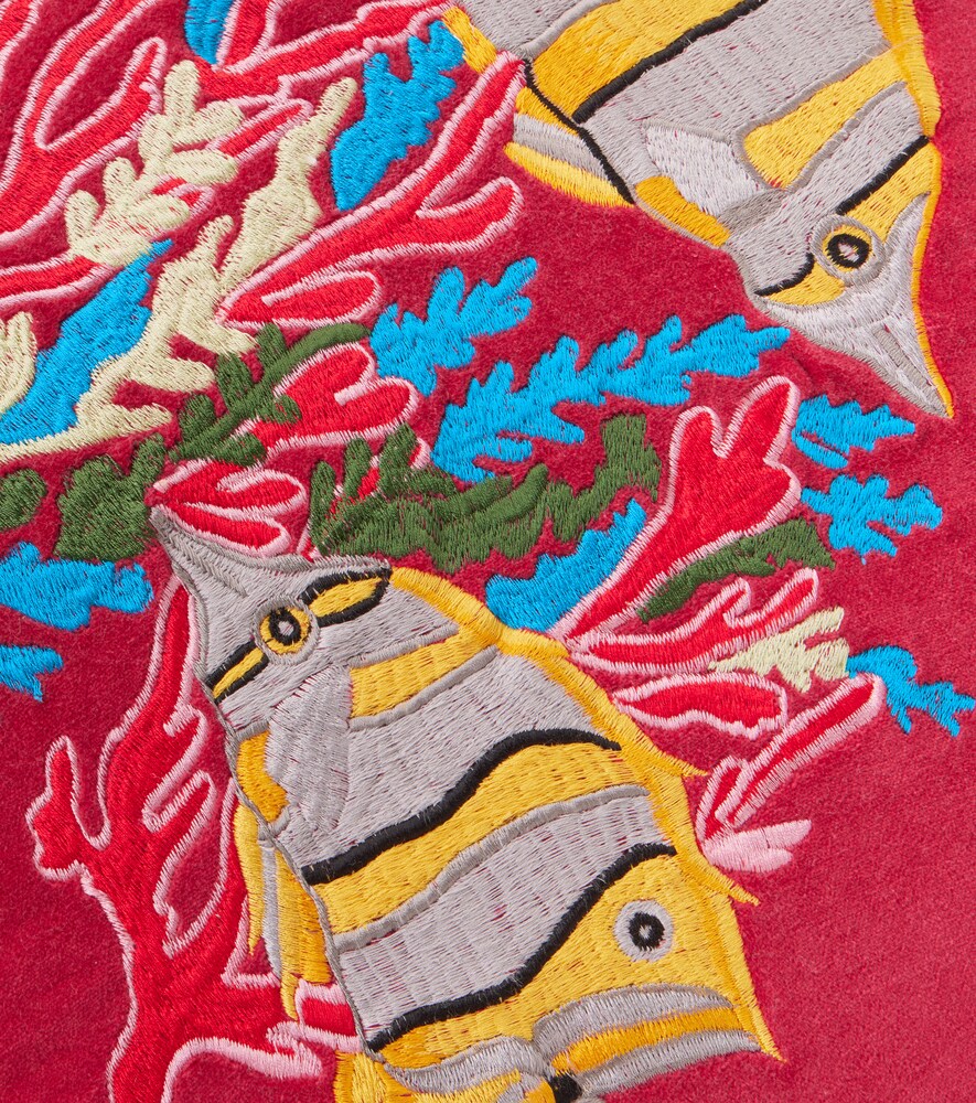  Les-ottomans Les-ottomans Kissen Tropical Aus Baumwollsamt 