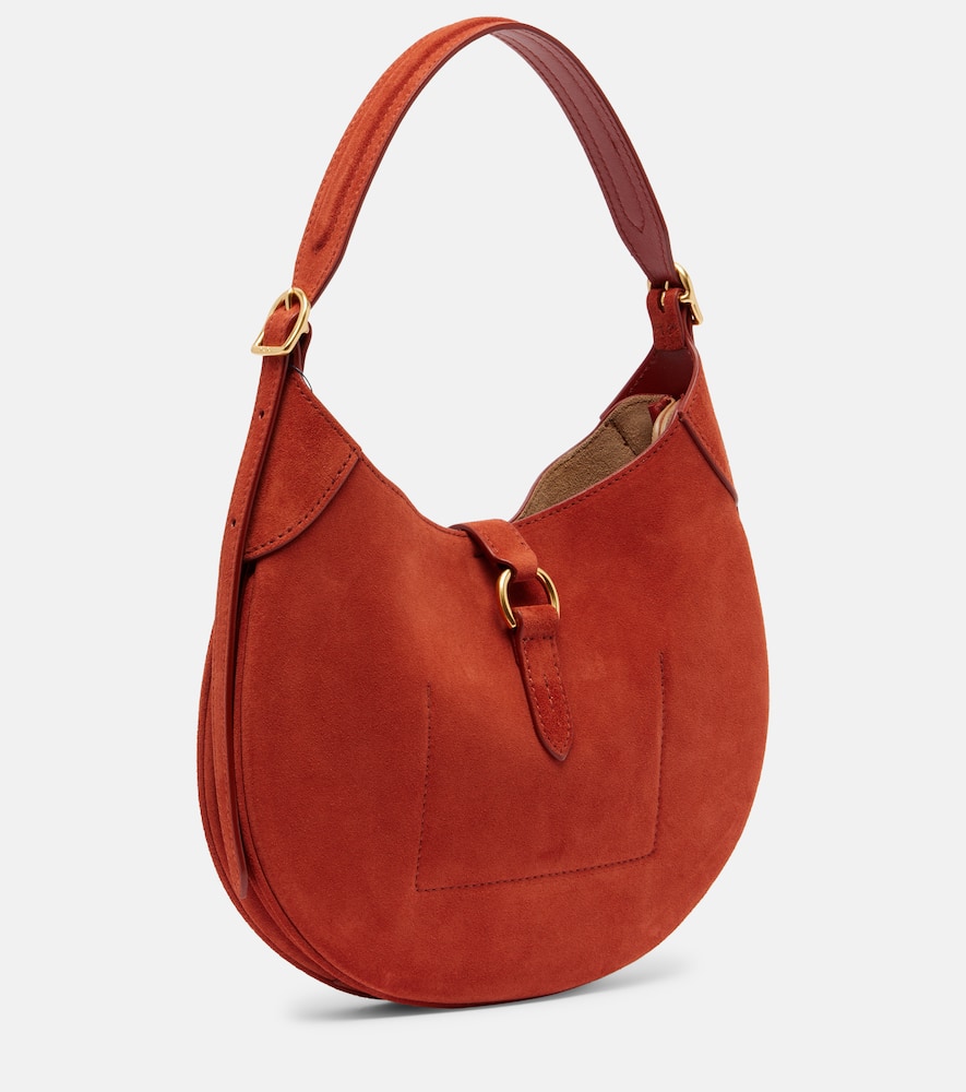 Polo Ralph Lauren Polo Id Medium Suede Tote Bag In Orange