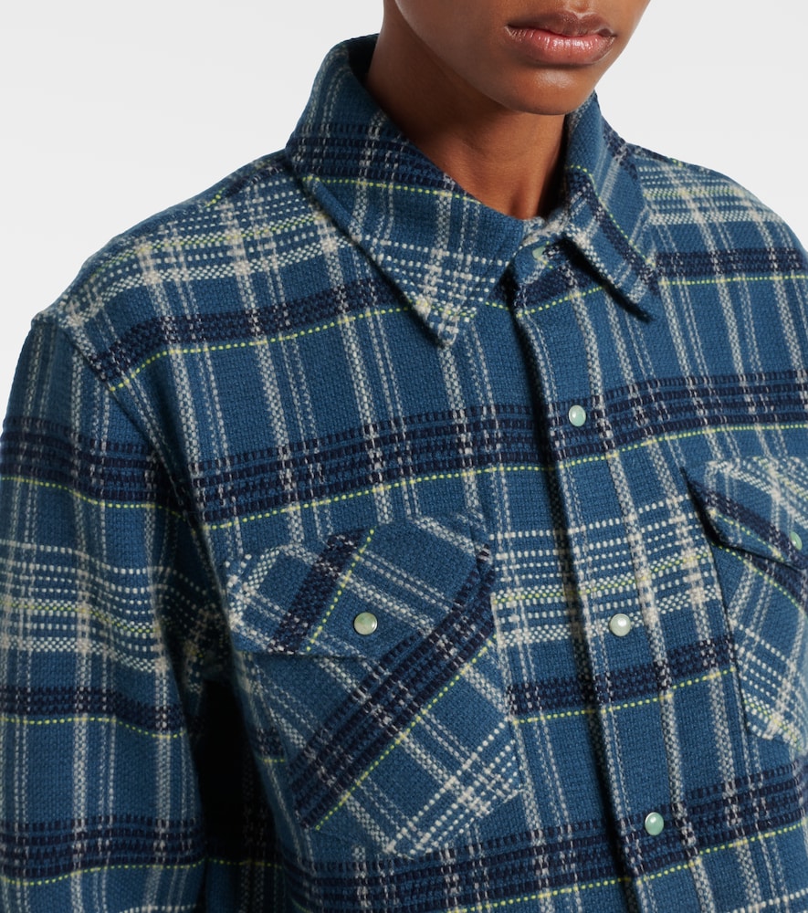 Checked Cashmere Shirt