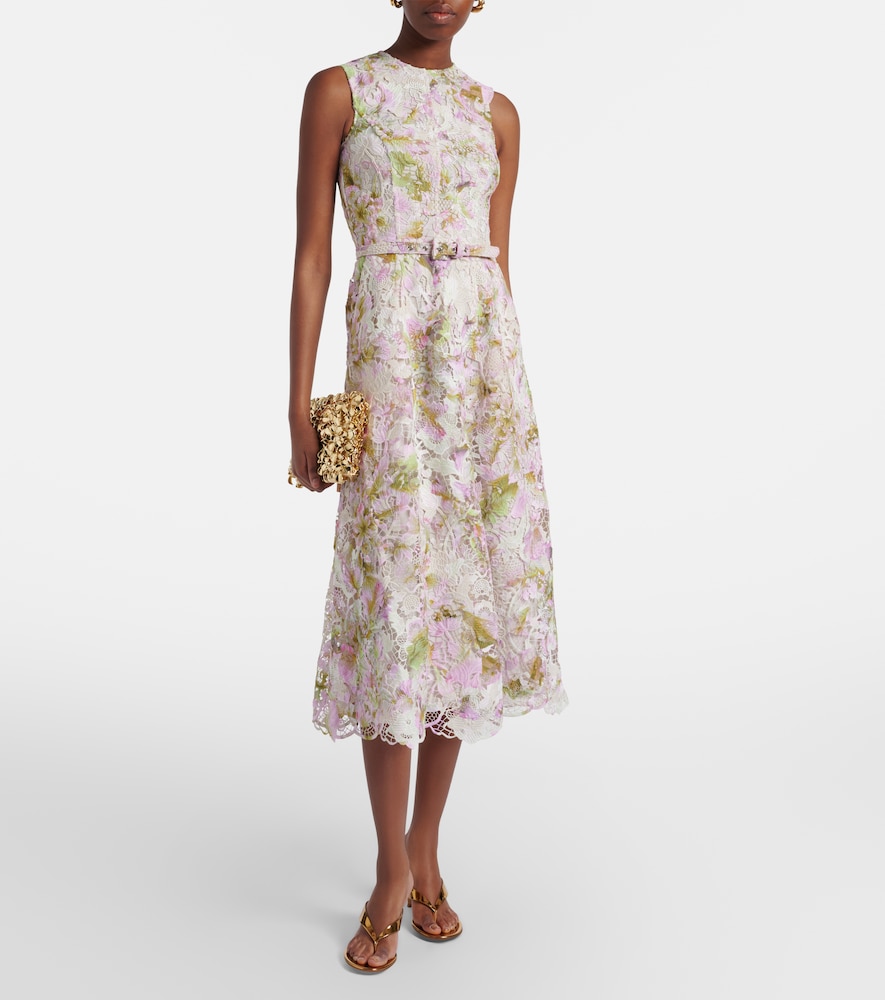  Monique Lhuillier Monique Lhuillier Midikleid Aus Guipure-spitze 