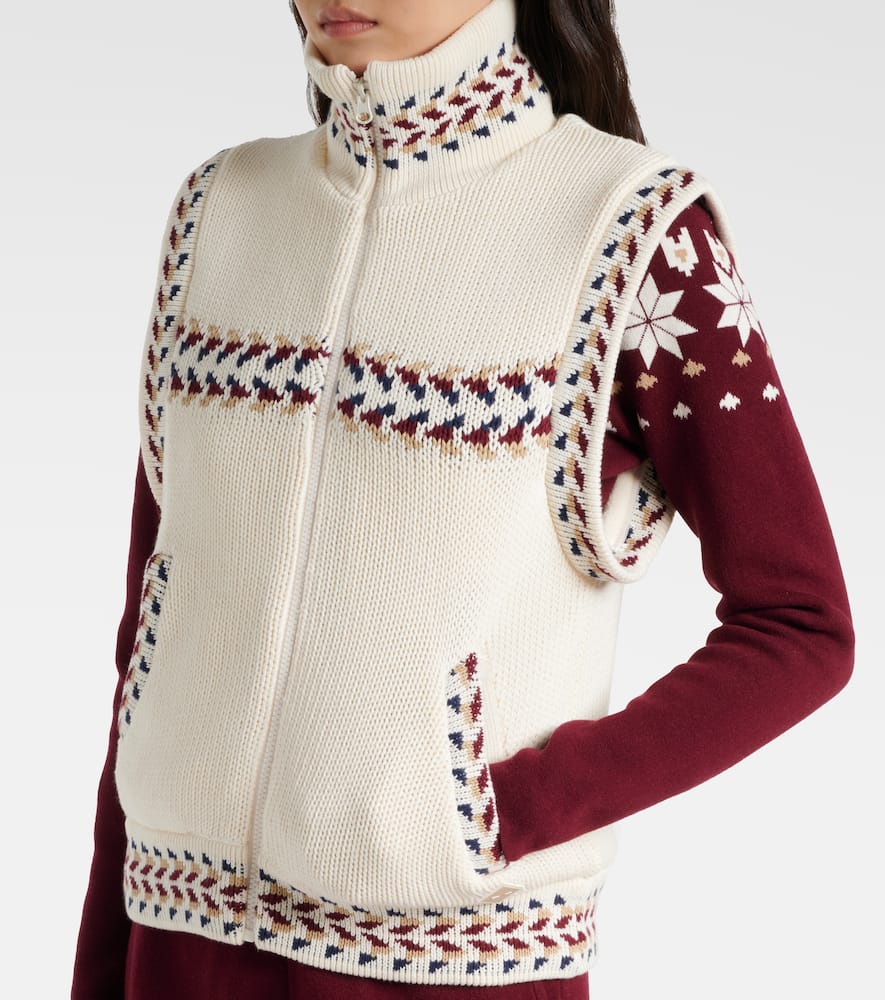 The Upside Dhemi Knitted Cotton Jacket In White