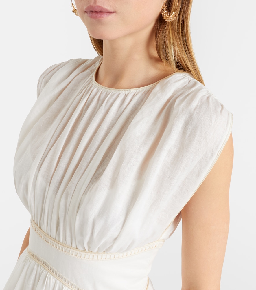  Zimmermann Zimmermann Daylight Embroidered Linen Maxi Dress 