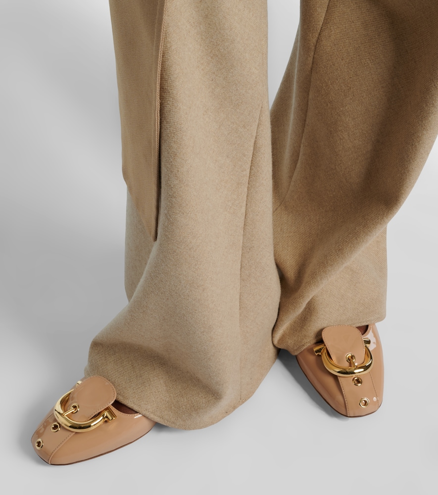 Ferragamo Oxide patent leather ballet flats