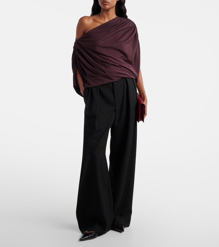  Wolford Wolford Draped Off-shoulder Bodysuit 