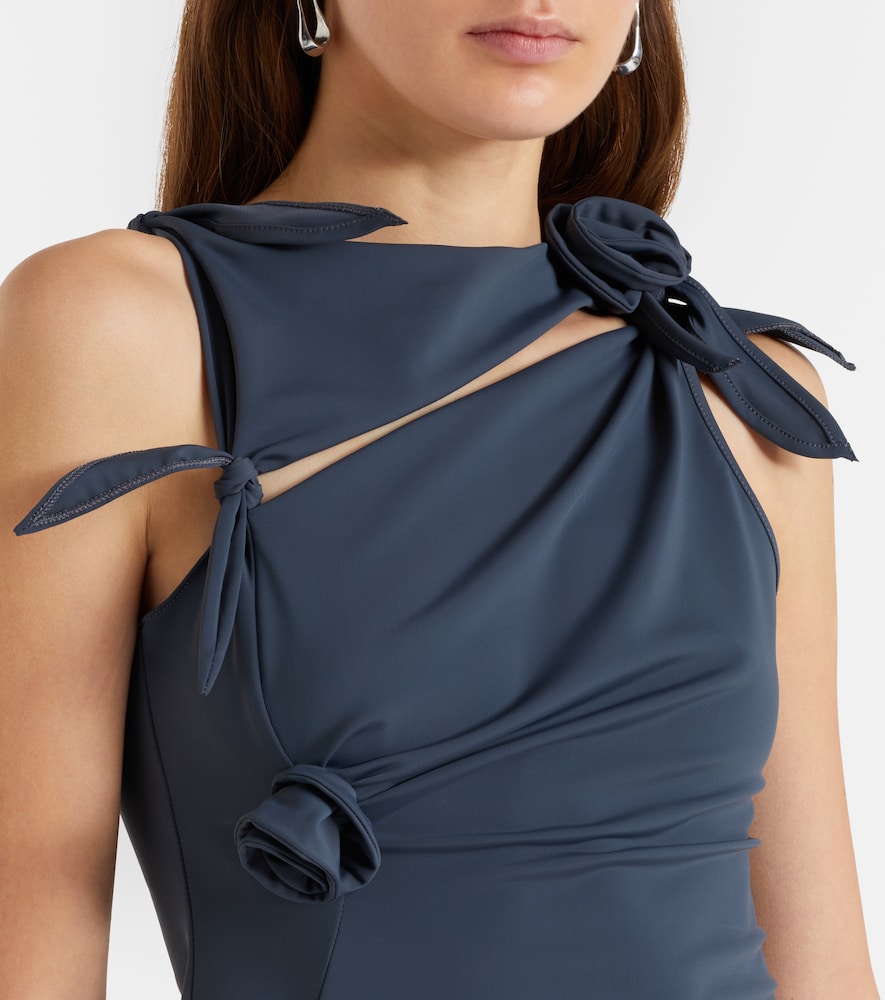  Coperni Coperni Floral-applique Gathered Jersey Top 