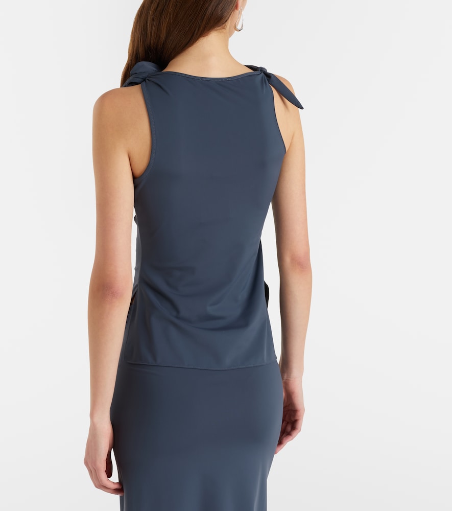  Coperni Coperni Floral-applique Gathered Jersey Top 