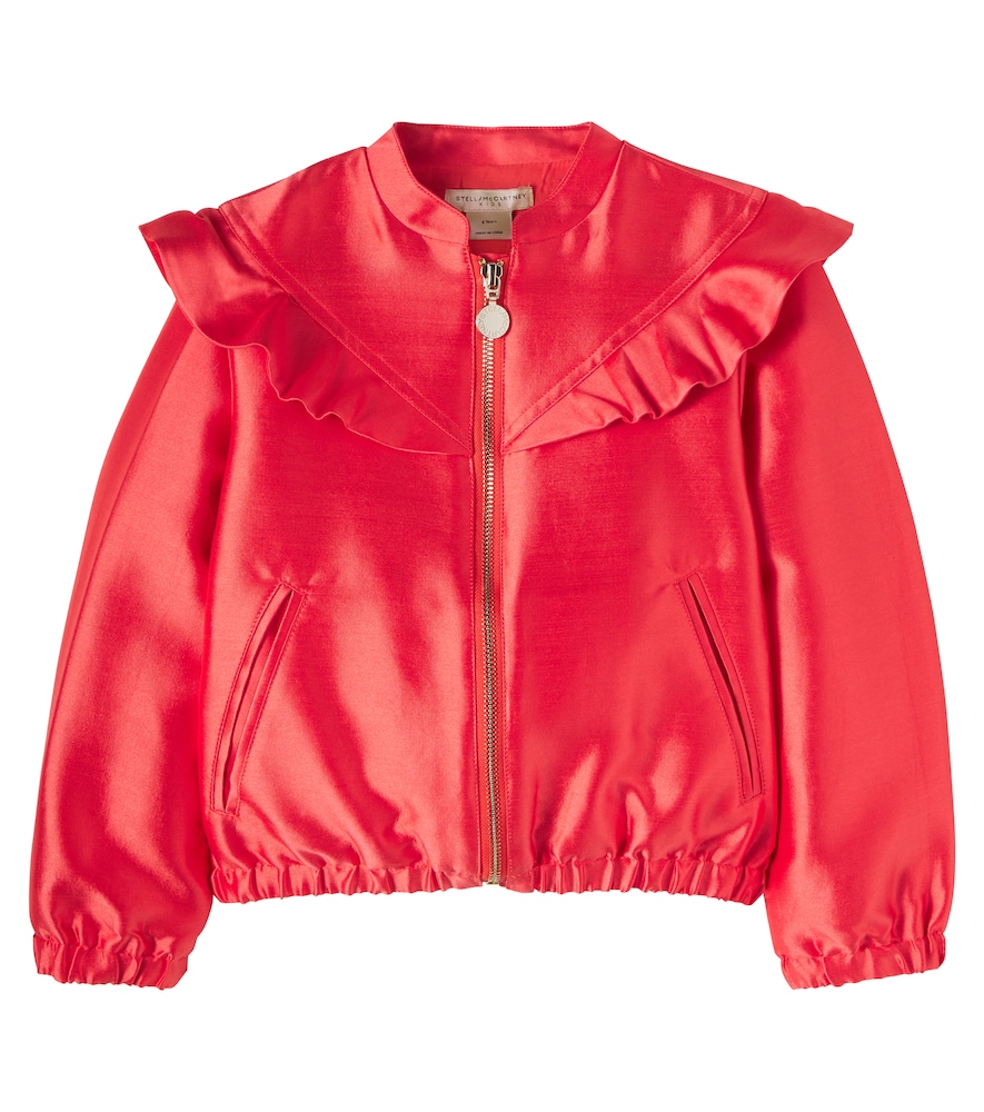 Stella Mccartney Kids Red Canvas Jacket Y Size 12 - Mytheresa