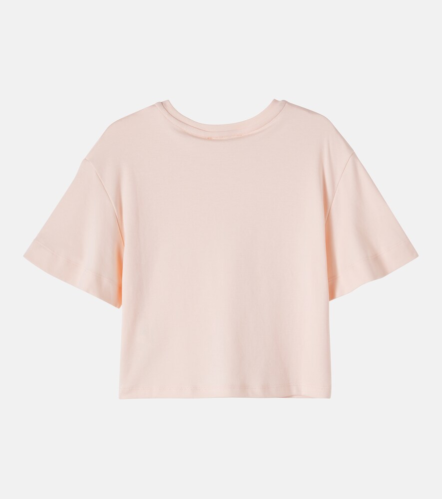  Chloe Kids Chloé Kids Besticktes T-shirt Aus Baumwoll-jersey 