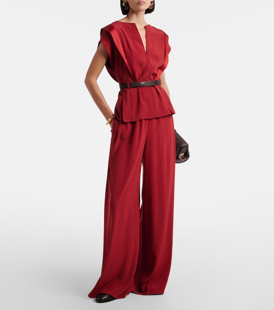  Max Mara Max Mara Crãªpe Wide-leg Pants 