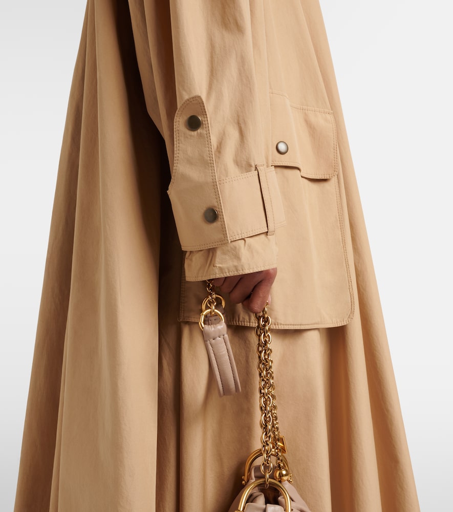  Chloe Chloé Manteau En Coton Avec écharpe 