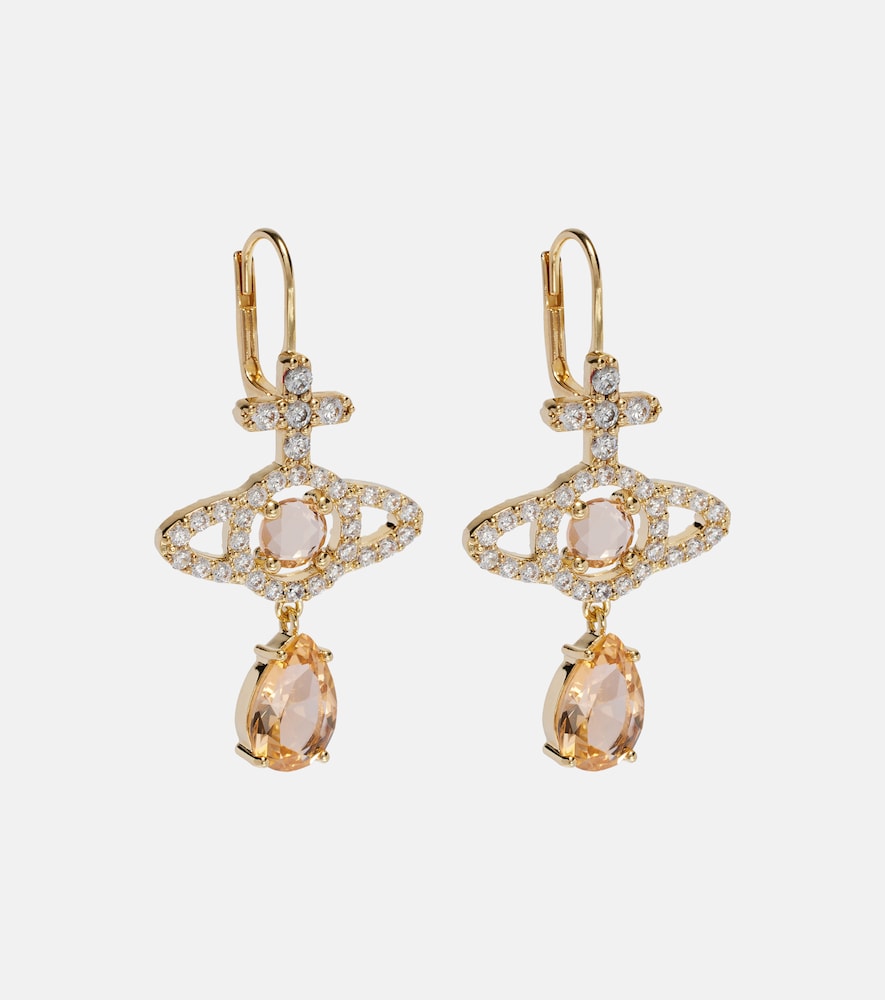 Vivienne Westwood Olympia embellished drop earrings