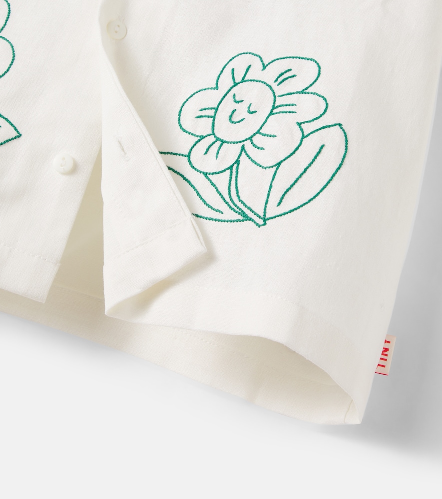  Tinycottons Tinycottons Hemd Daisies Aus Leinen Und Baumwolle 