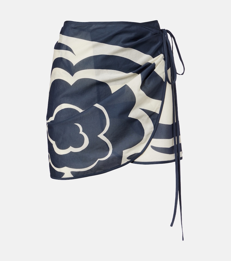 SIR Lilou printed cotton beach cover-up