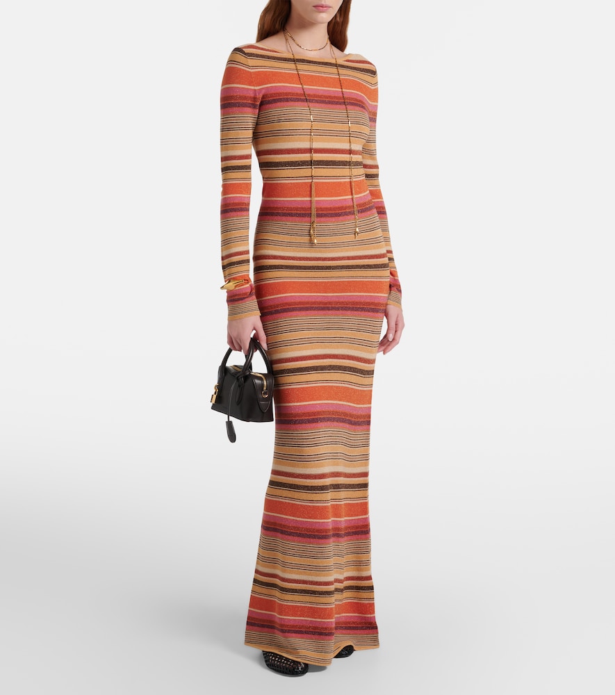  Faithfull Faithfull Vestido Largo Notturna A Rayas 