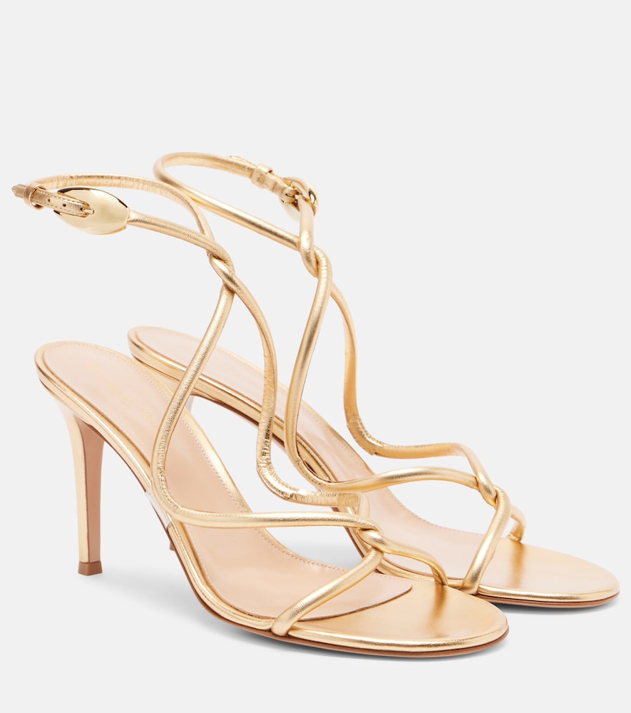 Gianvito Rossi Jungle Mamba metallic leather sandals