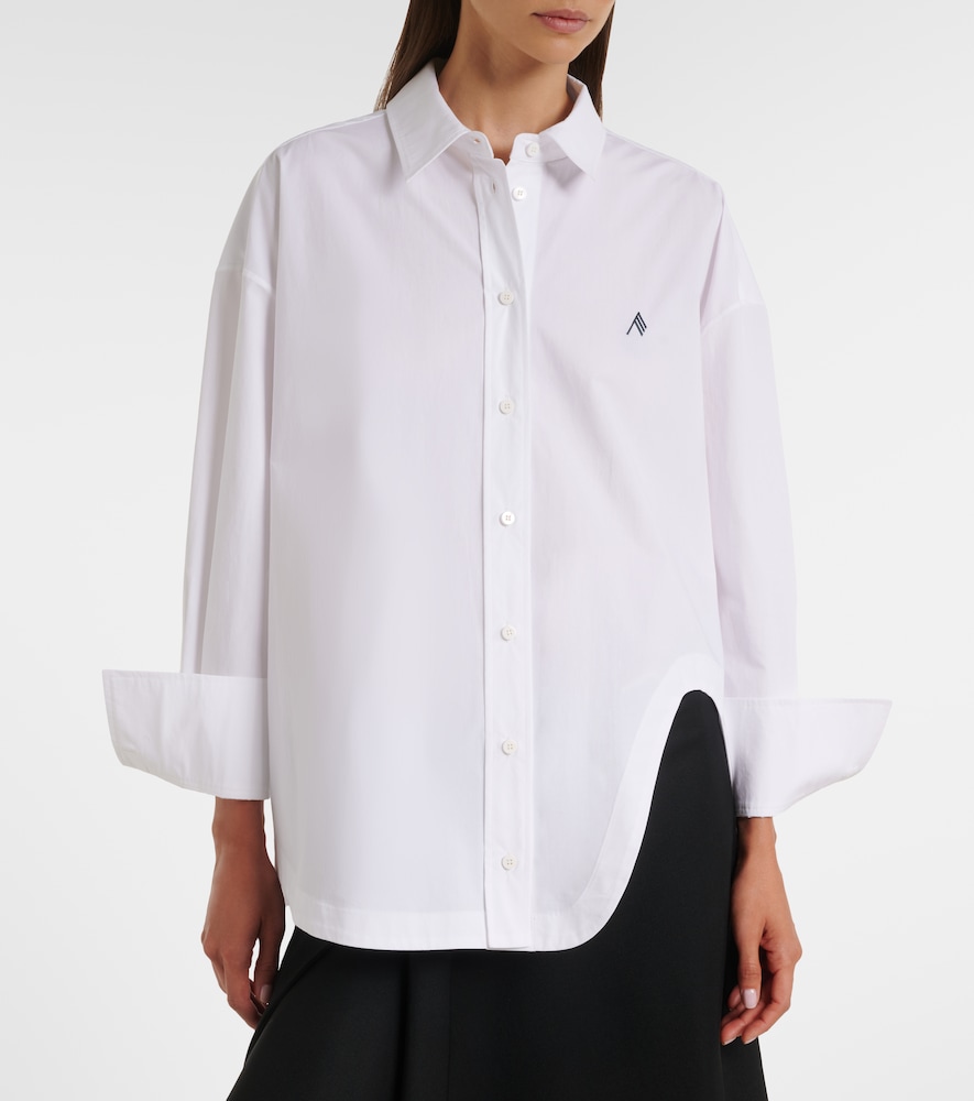 Asymmetric Cotton Poplin Shirt