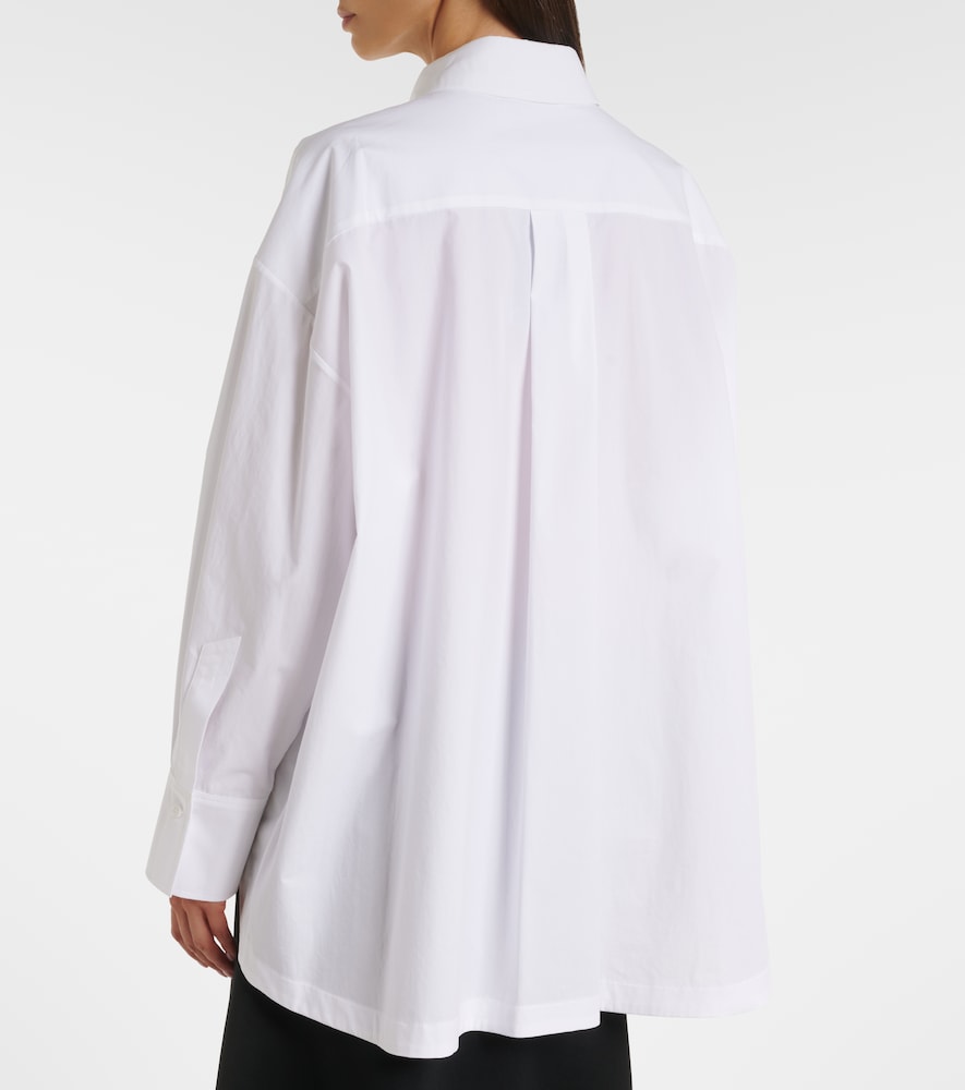 Asymmetric Cotton Poplin Shirt