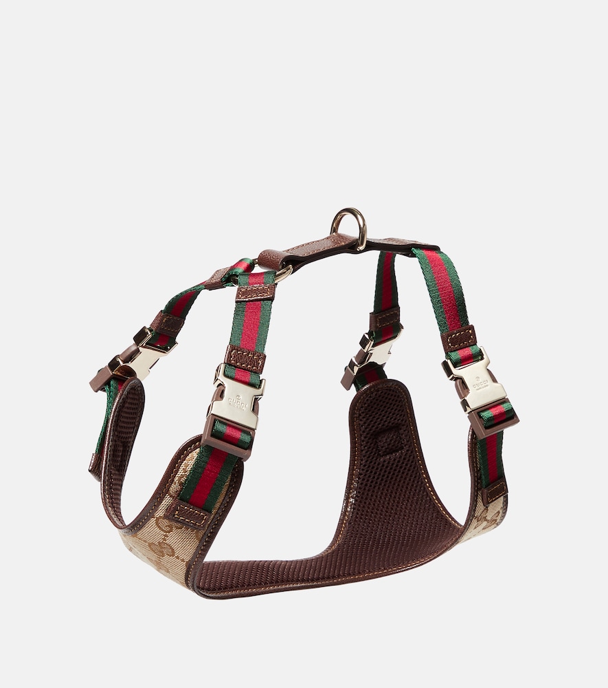 Gucci Unisex Black S/M Gg Canvas Dog Harness - Mytheresa