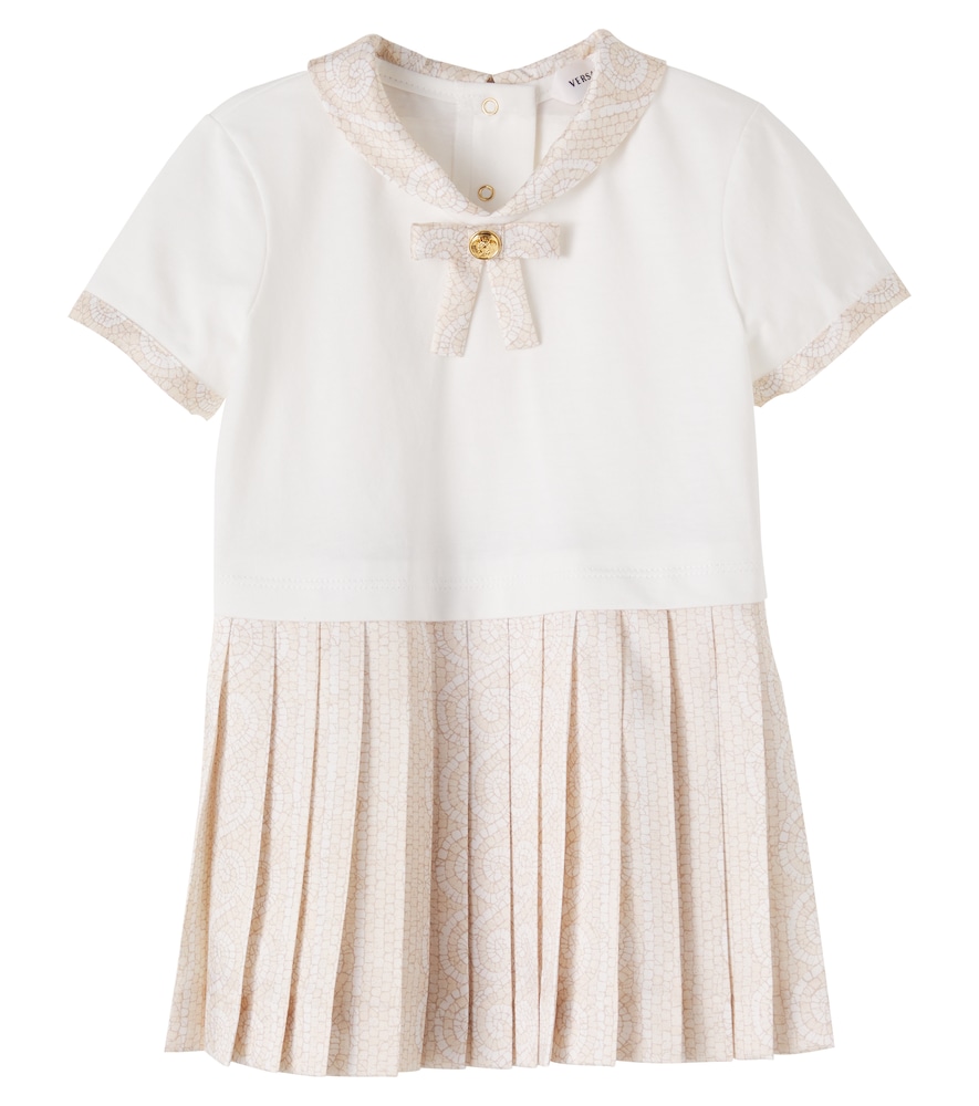Baby – Abito Greca in jersey di cotone e twill