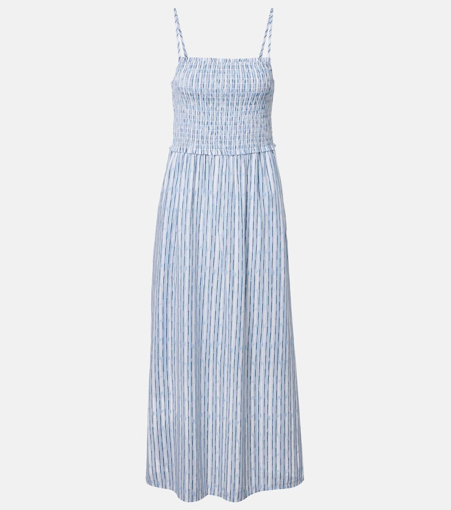 Velvet Senara striped cotton-blend maxi dress | Thumbnail 7