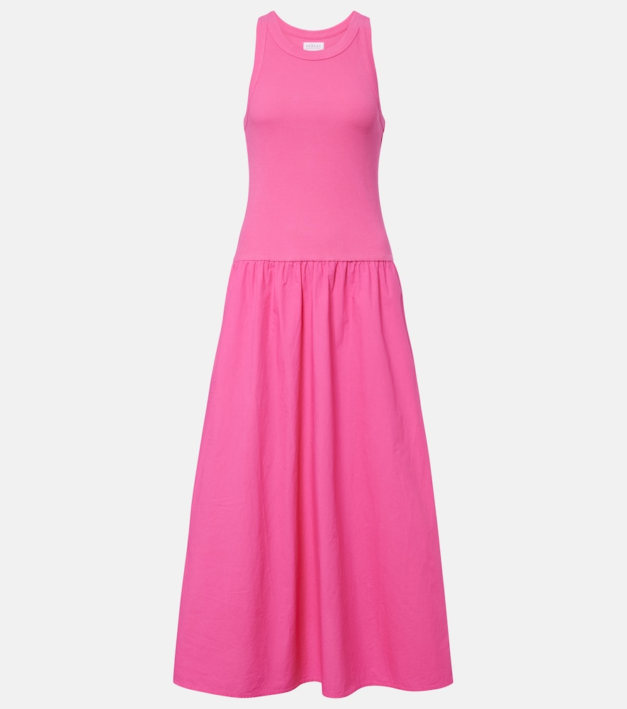 Velvet Romilly cotton-blend midi dress | Thumbnail 7