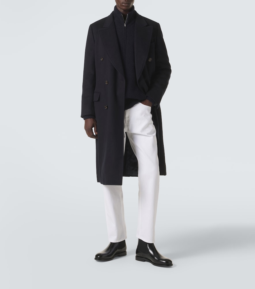 President Double-Breasted Cashmere Coat