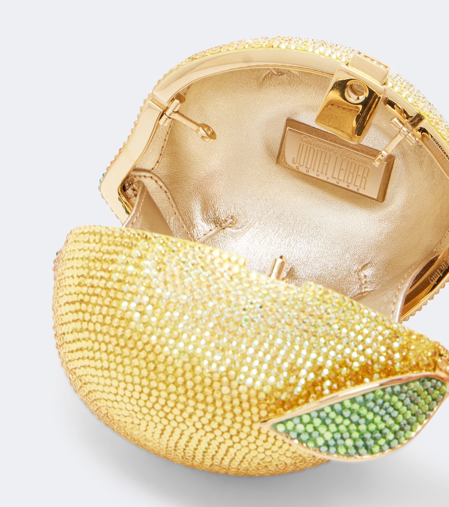 Citron Lemon Embellished Clutch