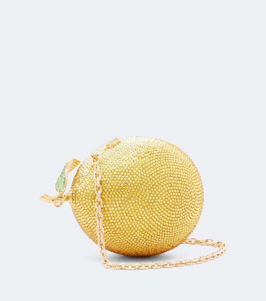 Citron Lemon Embellished Clutch
