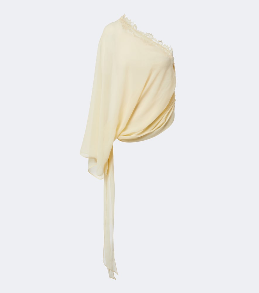 Top Elia in georgette monospalla