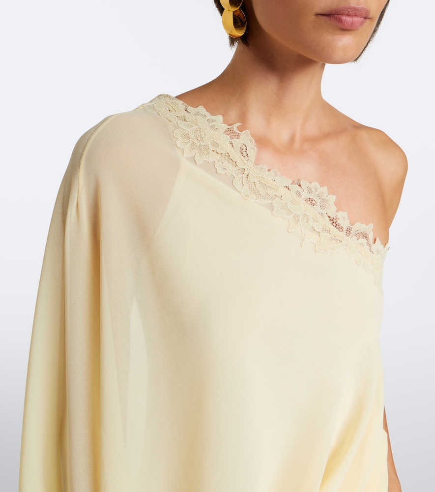 De La Vali Elia one-shoulder georgette top | Thumbnail 2