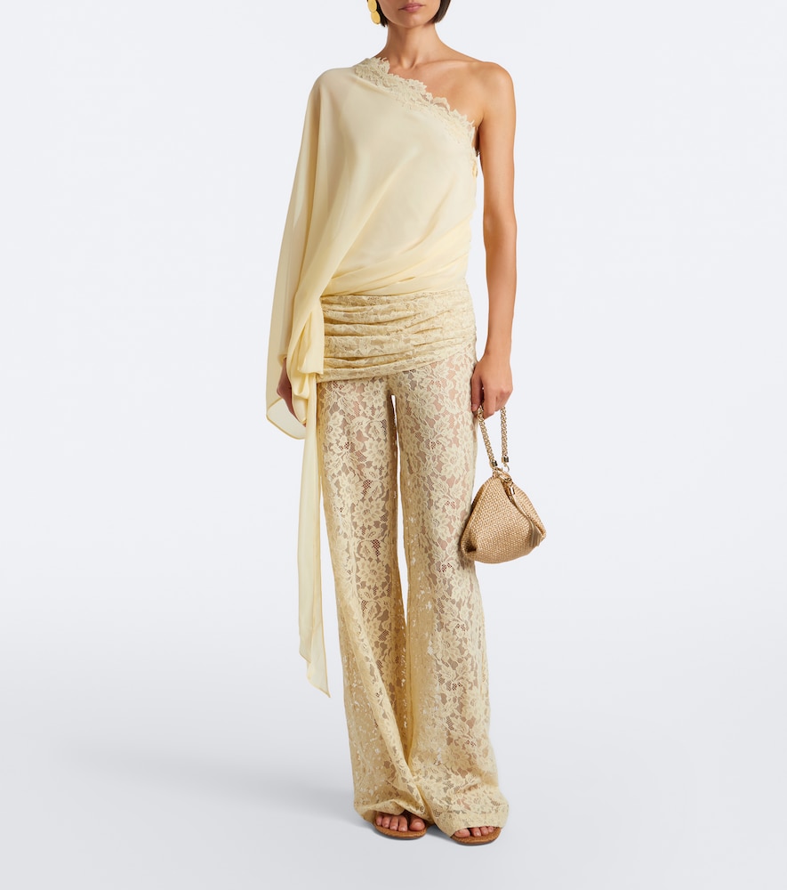 De La Vali Elia one-shoulder georgette top | Thumbnail 7