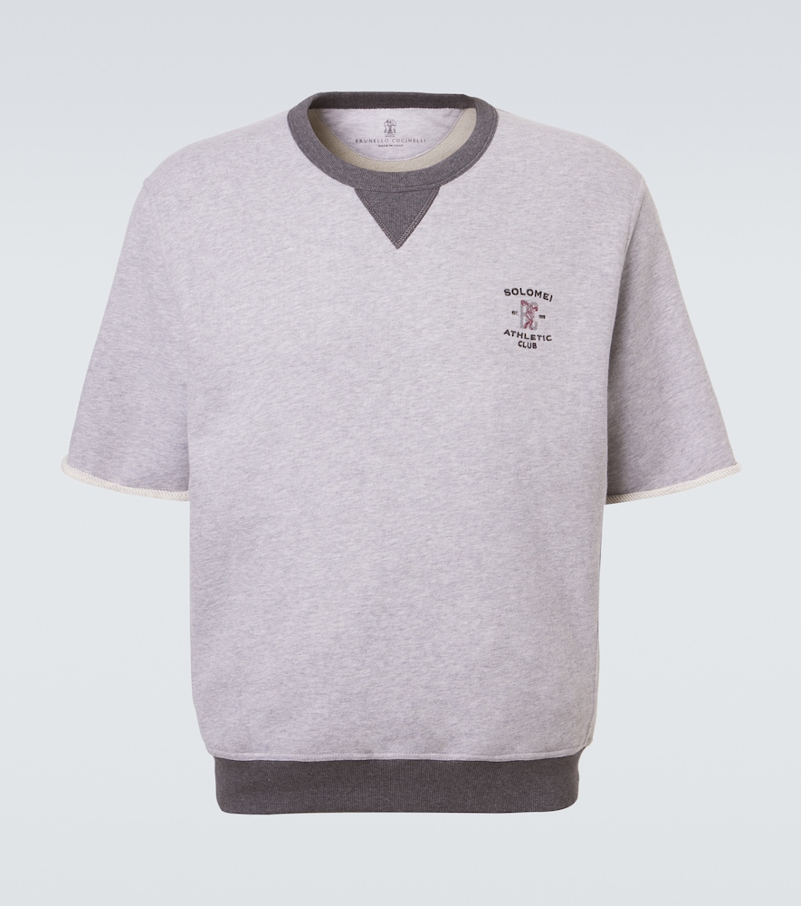 Brunello Cucinelli Cotton Jersey T-shirt In Gray
