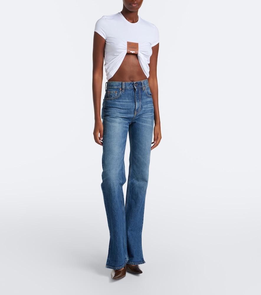 Cropped Jersey T-Shirt