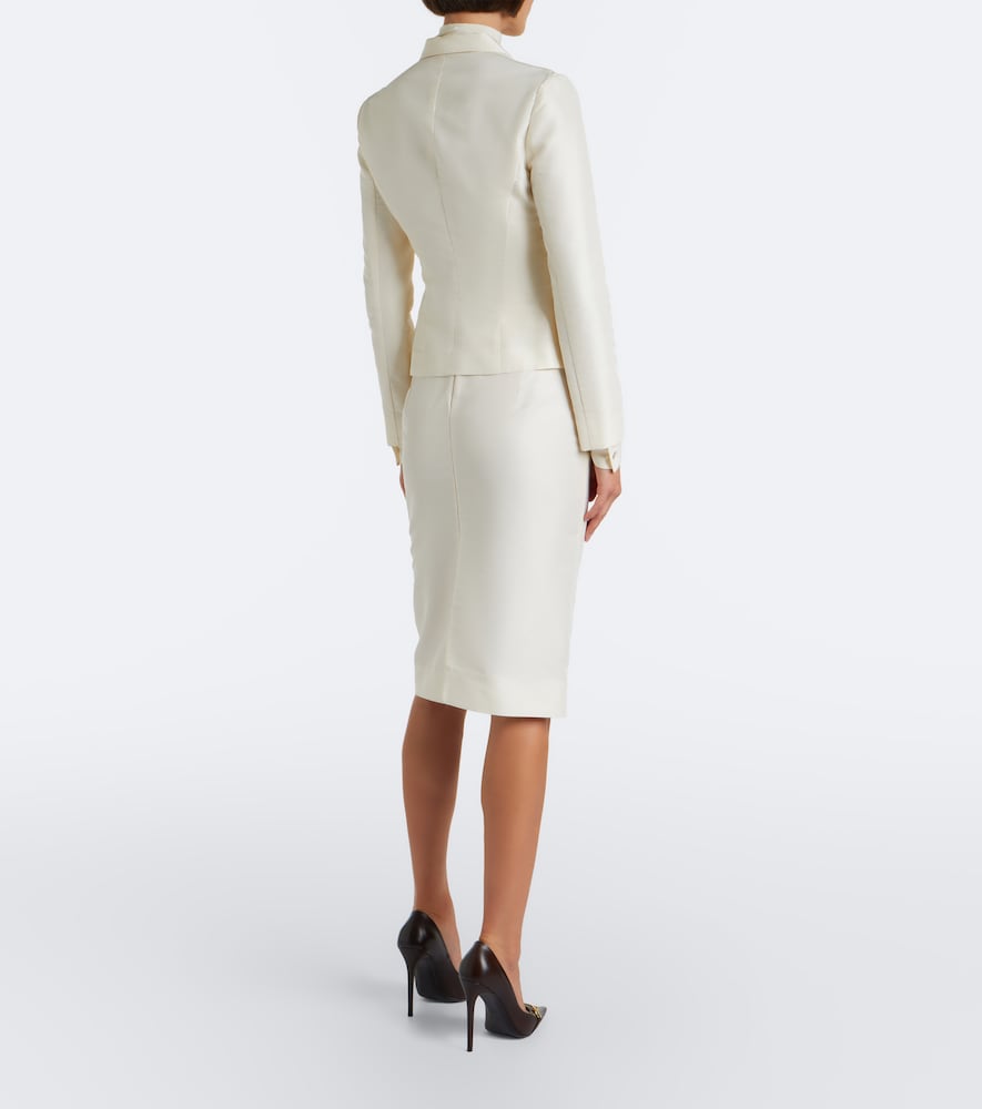 Faille Pencil Skirt
