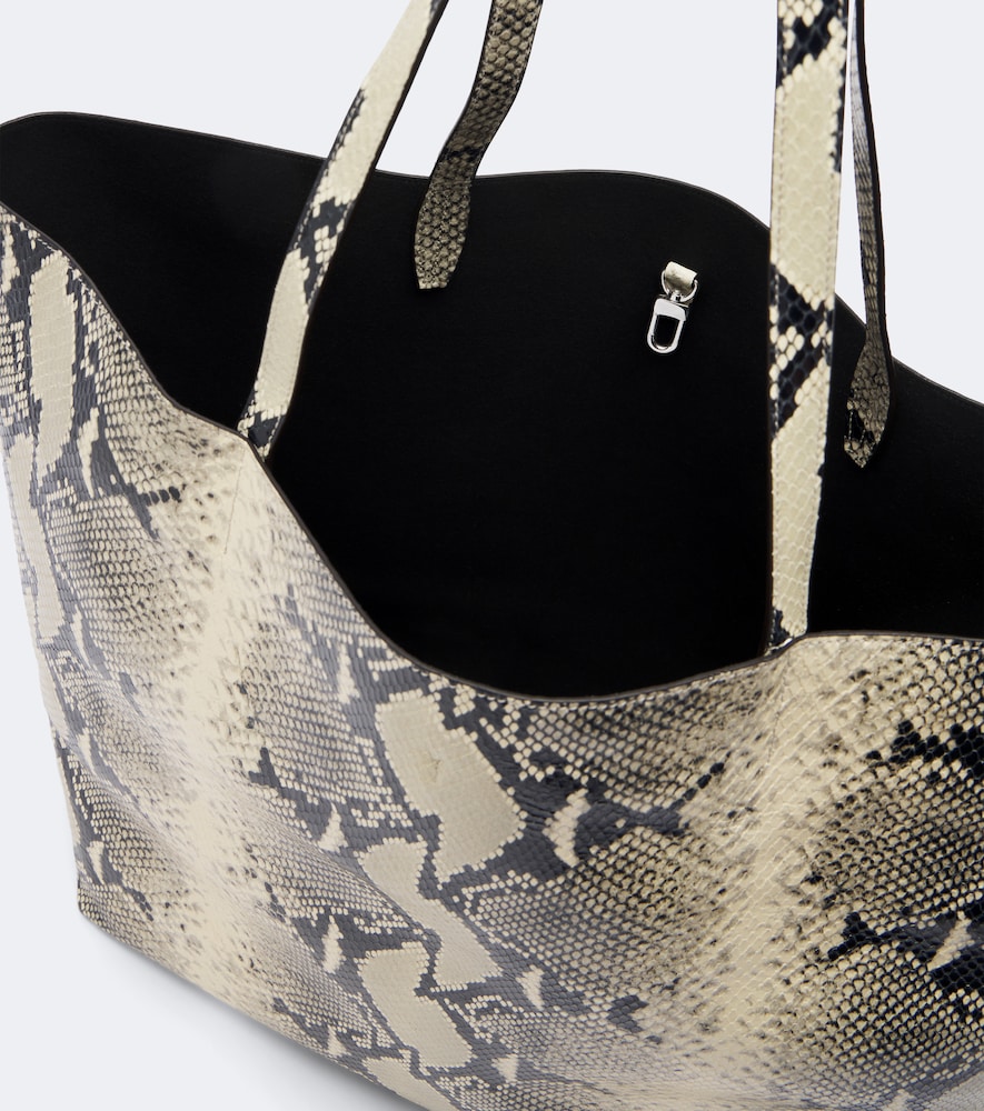 Roam Large Snake-Effect Tote Bag