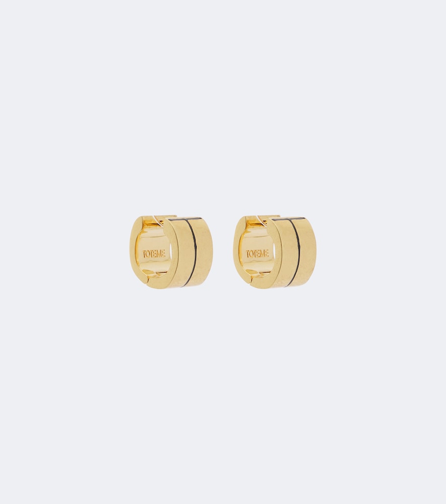 Toteme Toteme Signature gold-plated huggie earrings　Toteme シグネチャー ゴールドメッキ ハギー イヤリング
