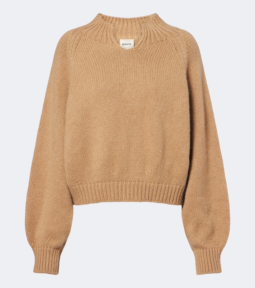 Cropped Pullover aus Cashmere