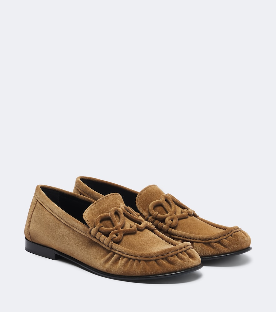 Mocassini Double L in suede